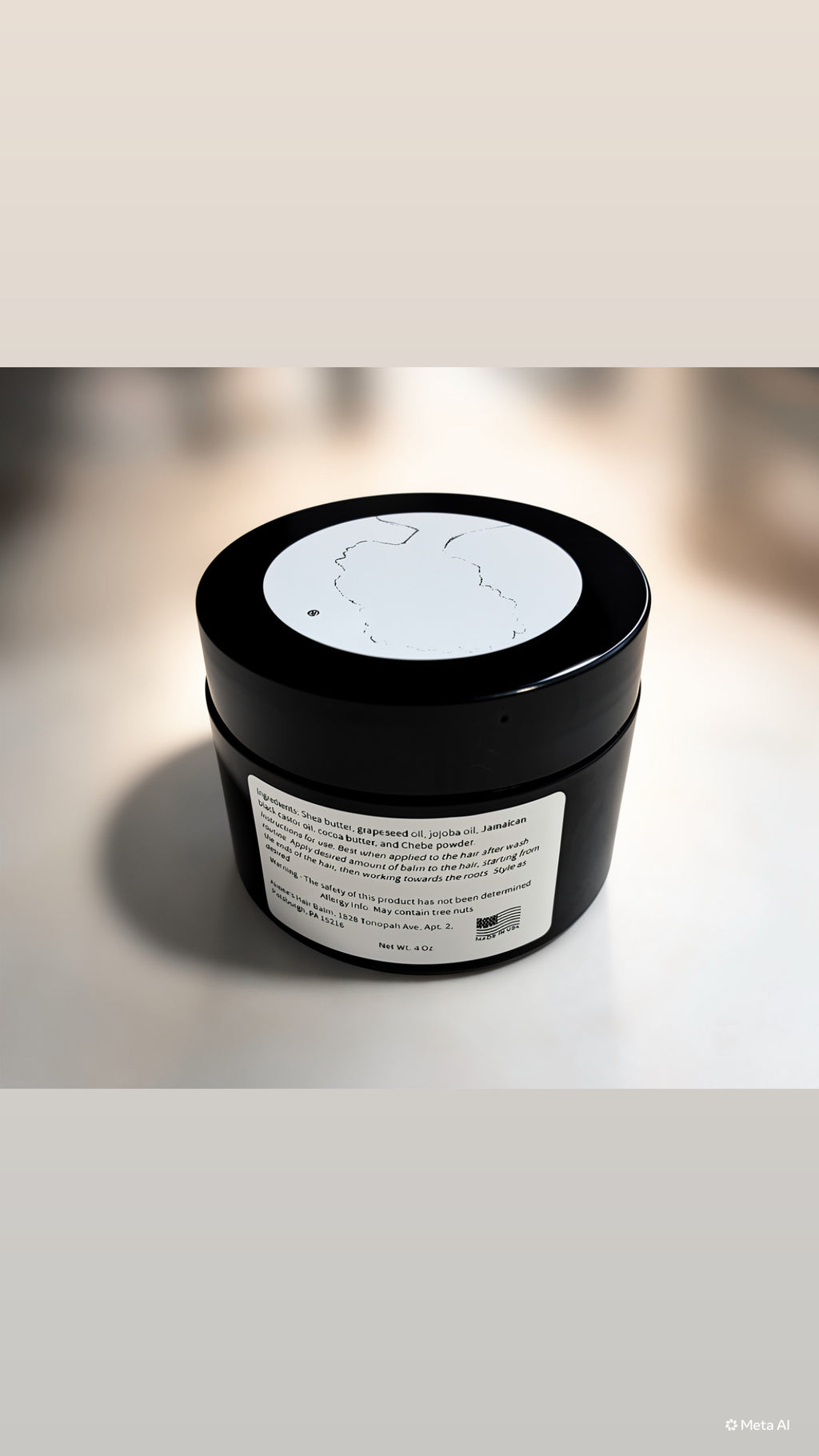 Shea Butter Balm infused with Chebe